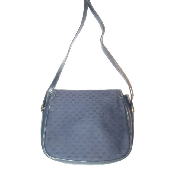 Gucci blue micro Guccissima 1955 horse-bit shoulder/crossbody - Picture 7 of 11